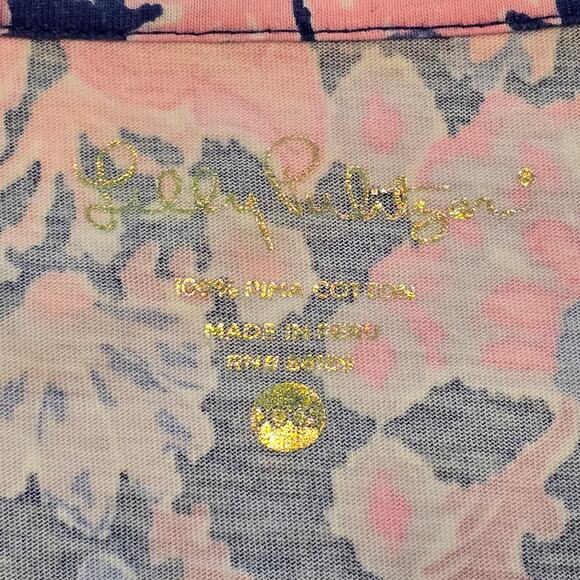 Lilly Pulizter Dress Size XXS Iris Blue Windward Pima Cotton Colorful Resort - Picture 4 of 12